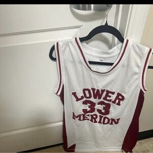 Lower Merion Kobe Bryant Basketball Jersey - Red and White